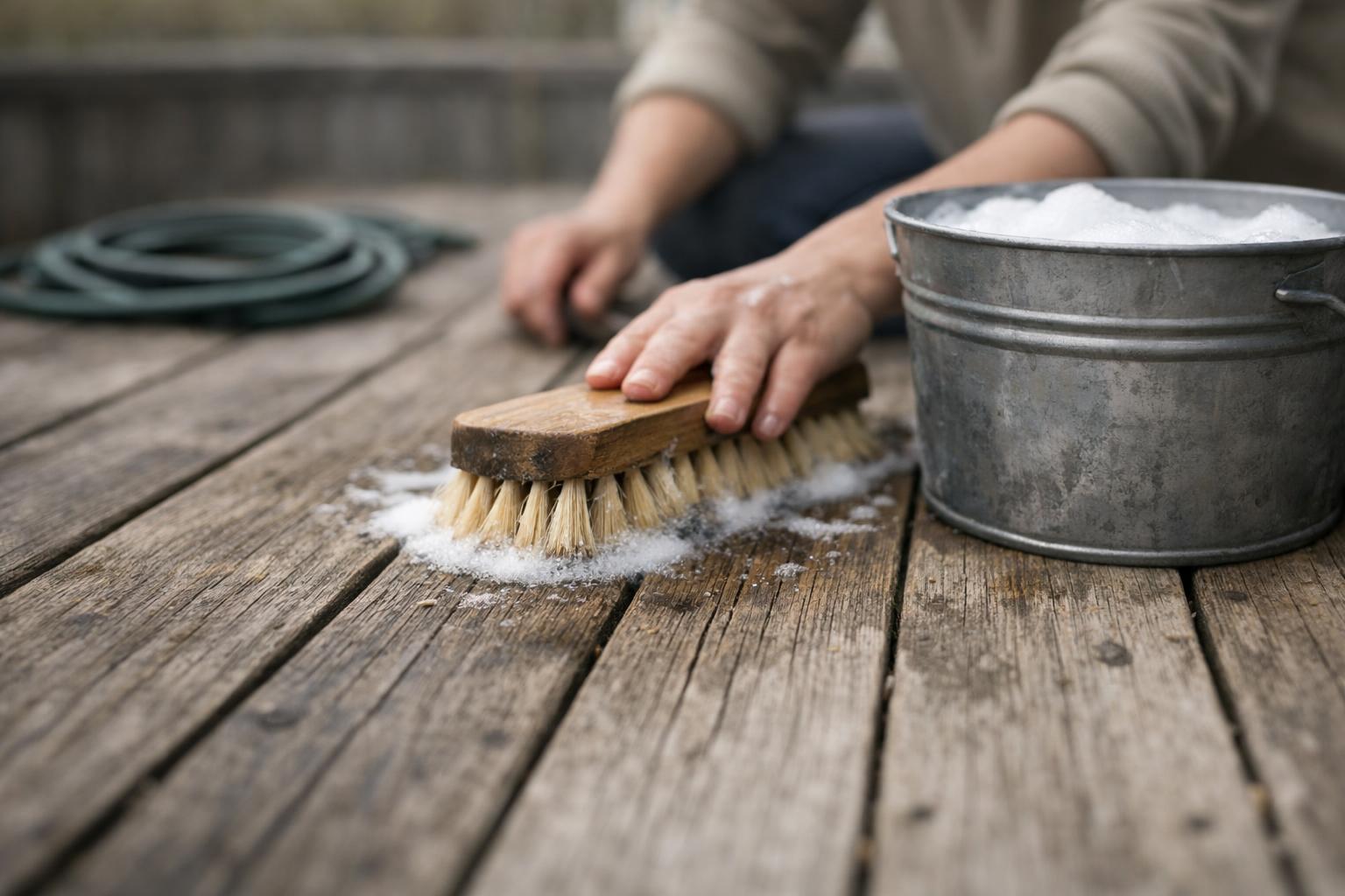 Svenskt Trä avråder från högtryckstvätt av trall
