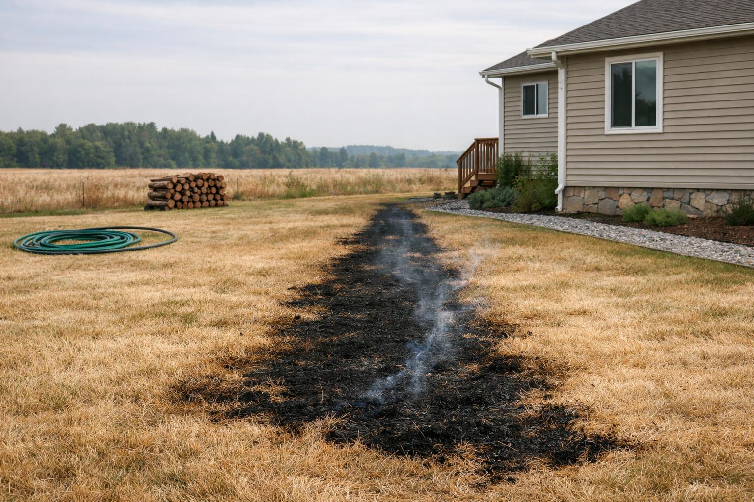 Så skyddar du ditt hus mot gräsbrand i vår